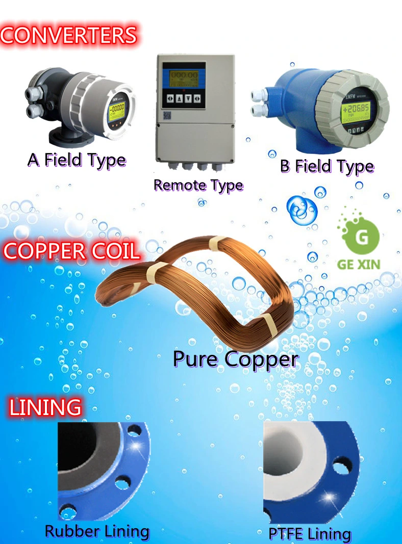 Electro Magnetic Flow Meter for Industrial Waste Water Measurement