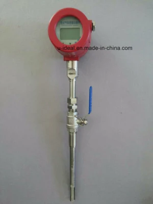 Medidor de flujo másico térmico tipo inserción para aire, nitrógeno