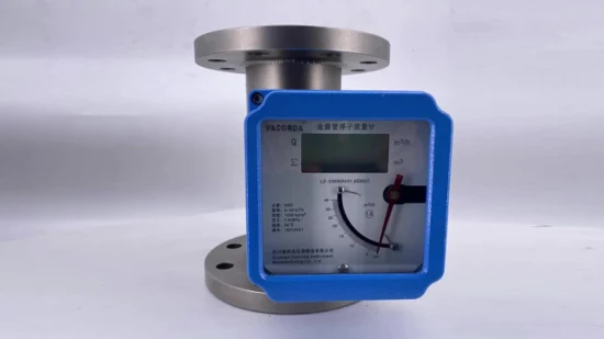 Medidor de flujo de área variable de tubo metálico digital de 4-20 mA Medidor de flujo de tubo de metal de gas líquido