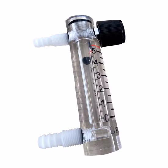 Medidor de flujo de líquido de oxígeno de bajo costo de precisión acrílica Ksop5-10 para concentrador de oxígeno de 5L